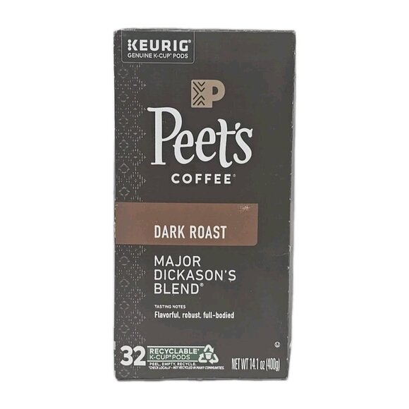 Peets Coffee Major Dickason's Blend Dark Roast Coffee 32 K-Cup Pods For Keurig - Picture 7 of 10